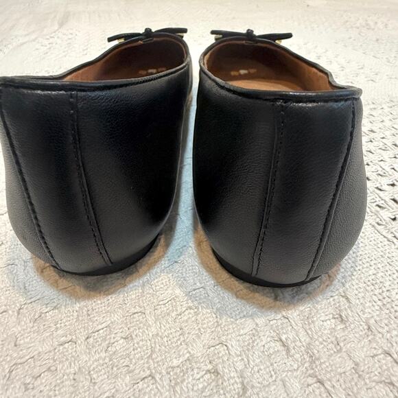 Vionic Klara 10 orthotic leather bow detail ballet flats 3046 - Picture 4 of 10